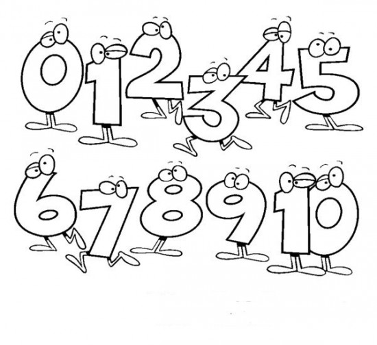Number 10 Coloring Page