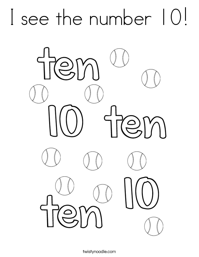 685x886 Number 10 Coloring Pages