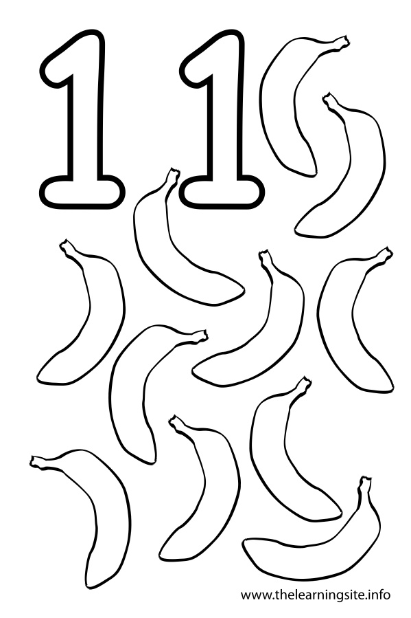 599x899 Number 11 Coloring Page