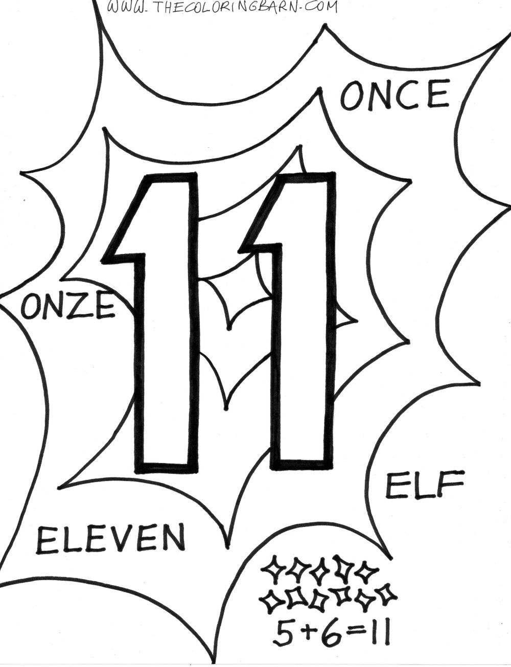 1000x1305 Free Printable Coloring Page Number 11 Coloring Page For Kids
