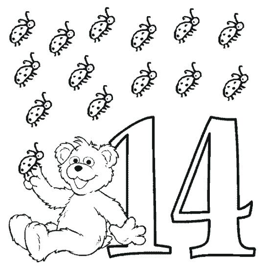 550x550 Number 13 Coloring Page Number Coloring Pages The Number Free