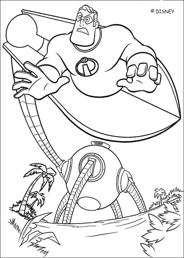 607x850 The Incredibles 14 Coloring Pages