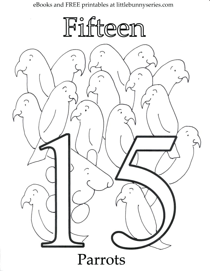 850x1096 Number 15 Coloring Page Number 15 Coloring Page Unusual Number