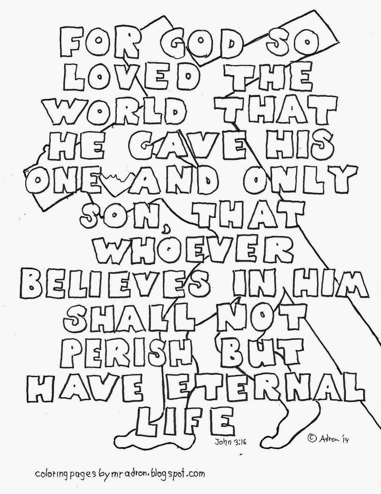 1237x1600 John 316 Coloring Page. See More