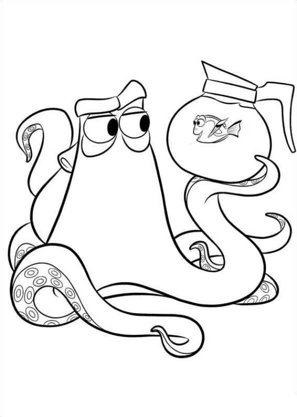 593x832 16 Coloring Pages Of Finding Dory On Kids N Fun.co.uk. On Kids N