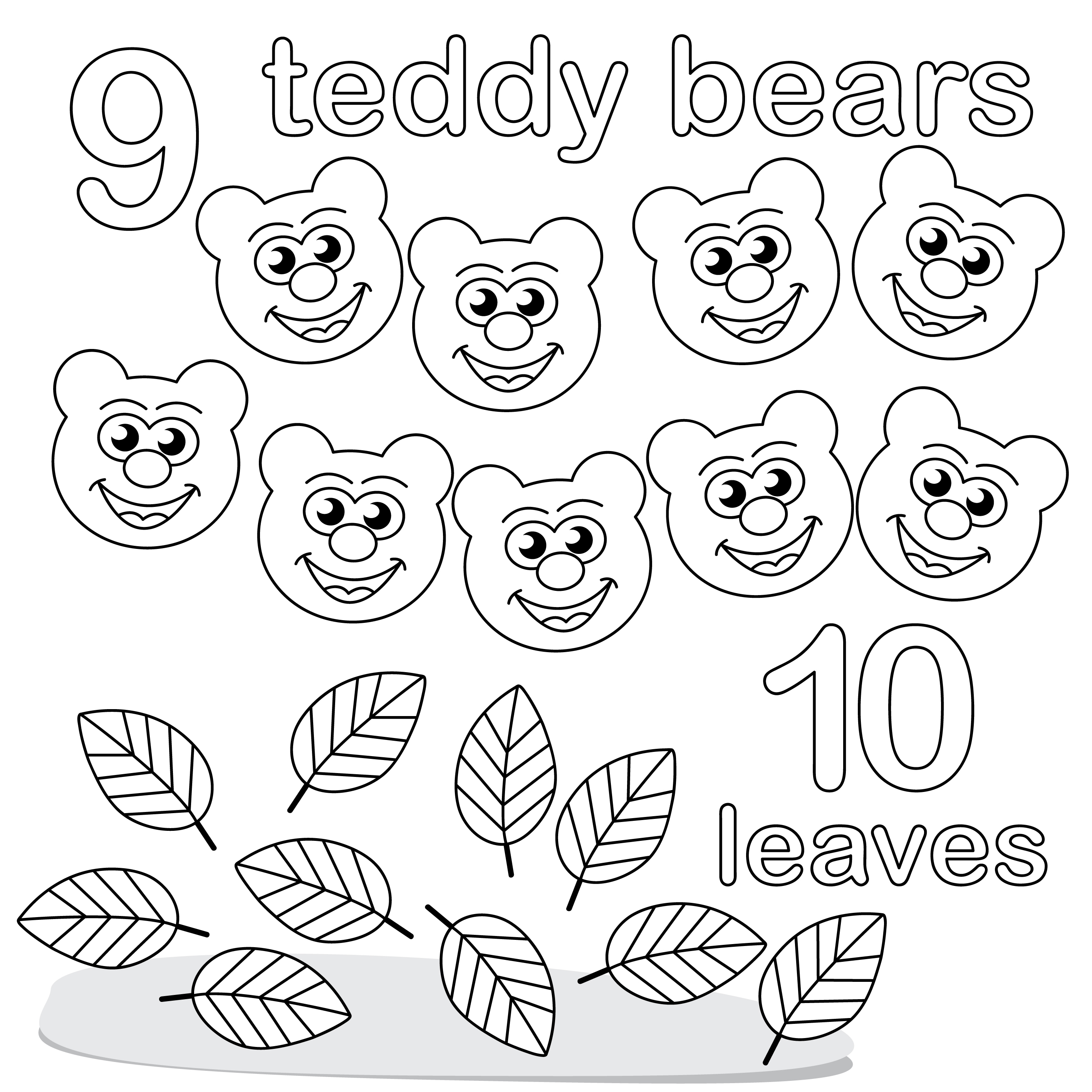 2835x2835 Toddler Number 10 Coloring Pages