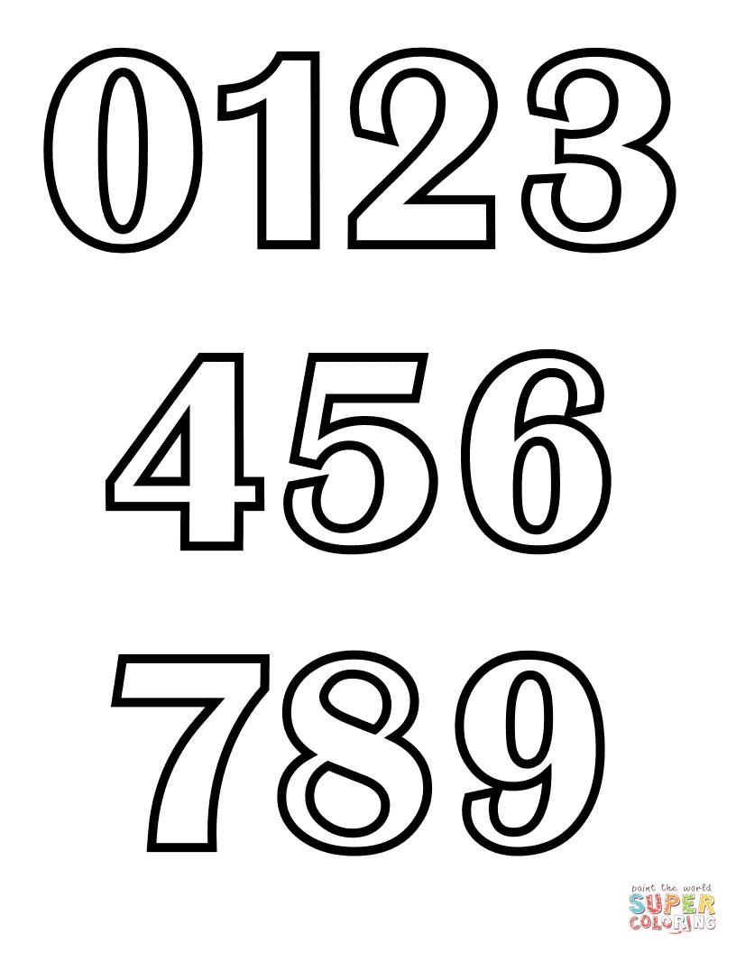 816x1056 Number 1 Coloring Pages Acpra