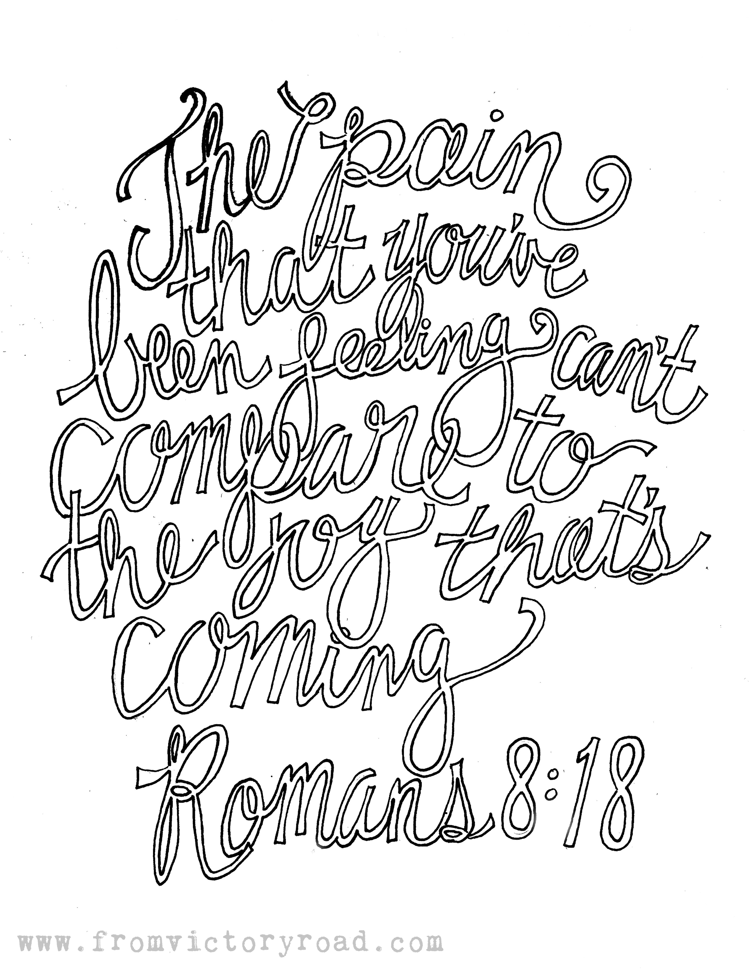 2550x3300 Romans 818 Coloring Page From Victory Road