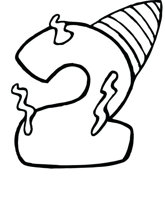 559x694 Number 3 Coloring Page Number 2 Coloring Page Free Printable