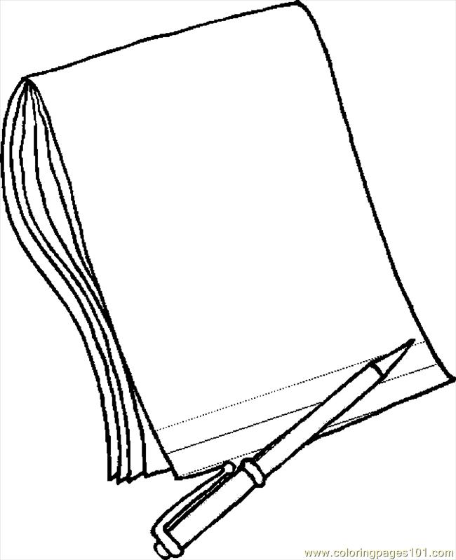 650x799 Paper Coloring Pages Pencil Paper 2 Coloring Page Free School