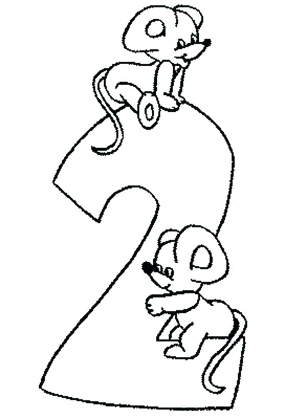 600x819 Rat Coloring Page Best Of Number 2 Coloring Page Images Learn