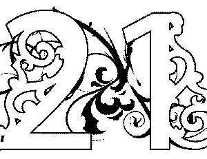 300x231 Illuminated 21 Coloring Page