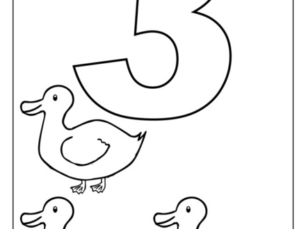 Number 3 Coloring Page