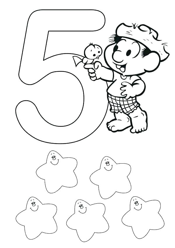 600x849 Number 5 Coloring Page I See A Number 5 Coloring Page 1 5 Coloring