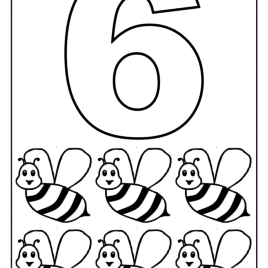 268x268 Number 6 Coloring Page Az Coloring Pages Coloring Page