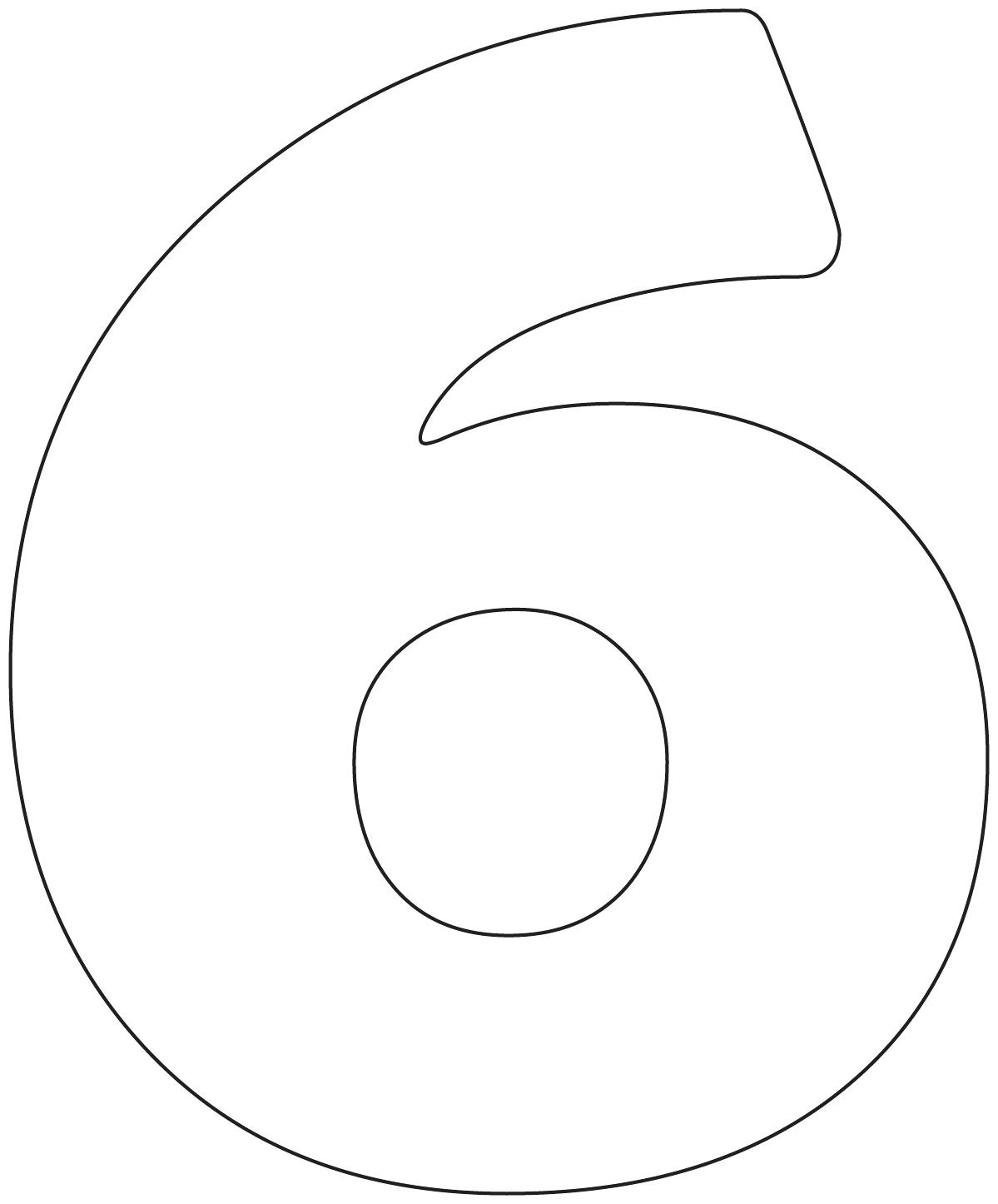 1199x1446 Number 6 Coloring Pages