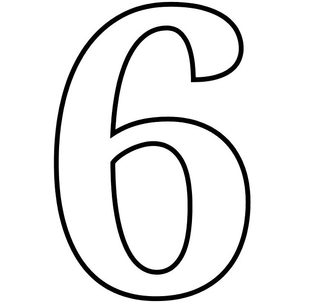 651x617 Number 6 Coloring Pages Printable