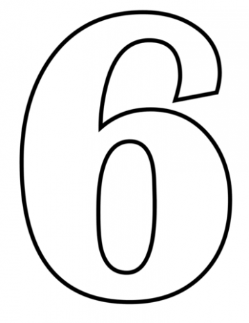 359x465 Number 6 Coloring Page Free Printable Coloring Pages