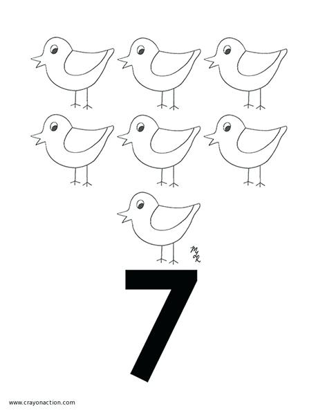 457x600 Number 7 Coloring Page Best Number 7 Coloring Page New 6 Numbers
