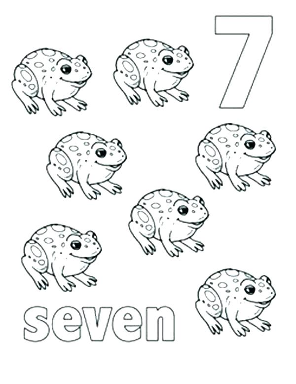 600x778 Number 7 Coloring Page Best Number 7 Coloring Pages