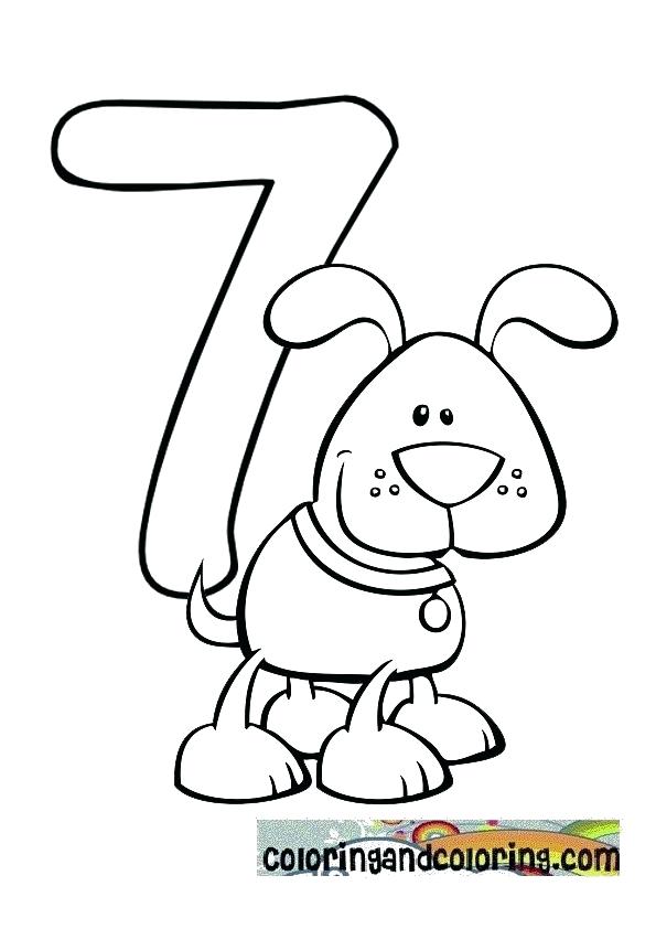 595x842 Number 7 Coloring Page Number 4 Coloring Page Numbers Coloring