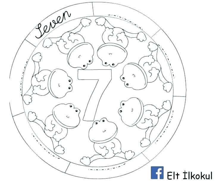 736x630 Number 7 Coloring Page Number 7 Says Seven Coloring Page Number 7
