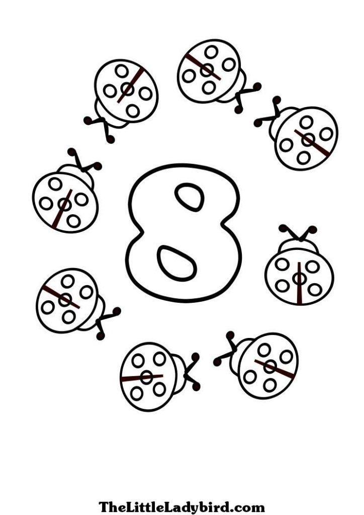 Number 8 Coloring Page