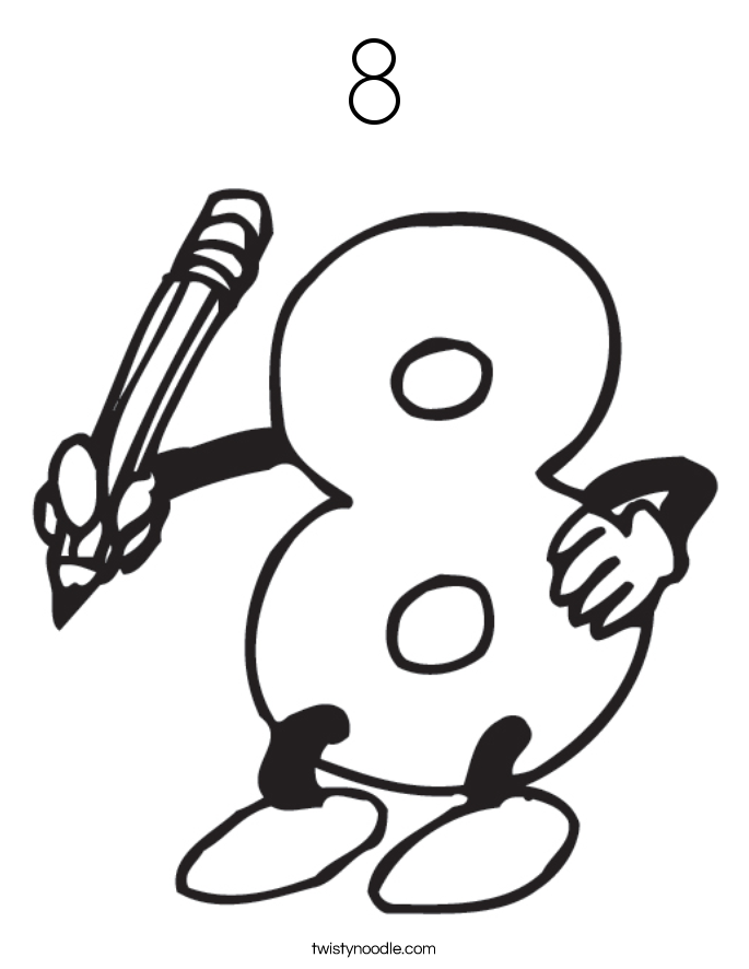 685x886 Number 8 Coloring Pages