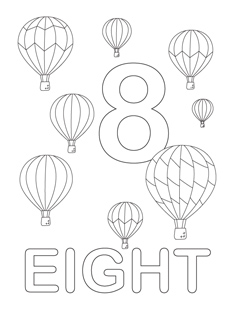 238x320 Number 8 Coloring Pages Printable