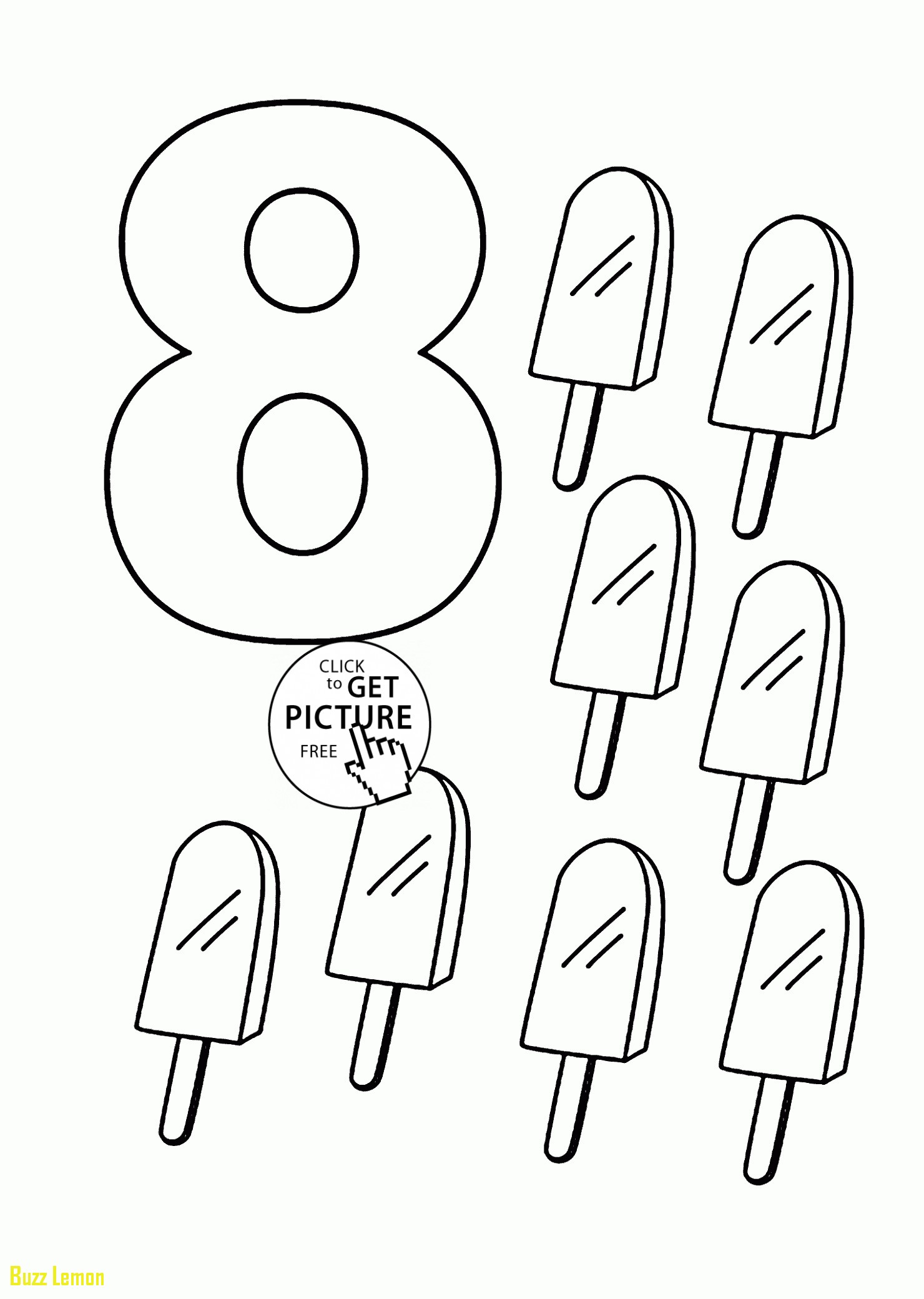 1480x2080 Unique Number 8 Coloring Page Buzz Coloring