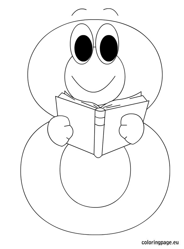 595x804 Numberjacks Colouring Pages Number Eight Coloring Page Printable