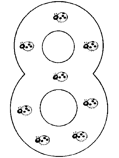 414x550 Number 8 Coloring Page