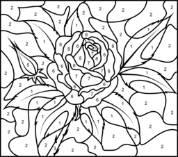 256x226 Flowers Coloring Pages