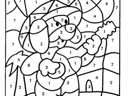 Number Coded Coloring Pages