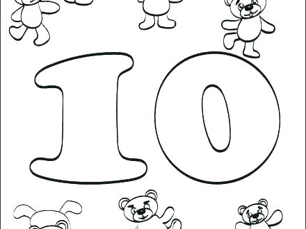 440x330 Number 5 Coloring Page Number 5 Coloring Page Numbers 1 5 Coloring
