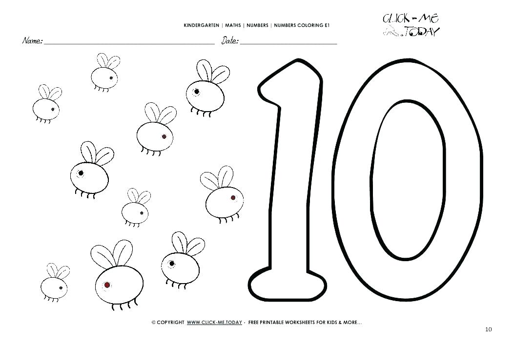 1053x745 Number Coloring Pages 11 20 Number Coloring Pages 1 Number