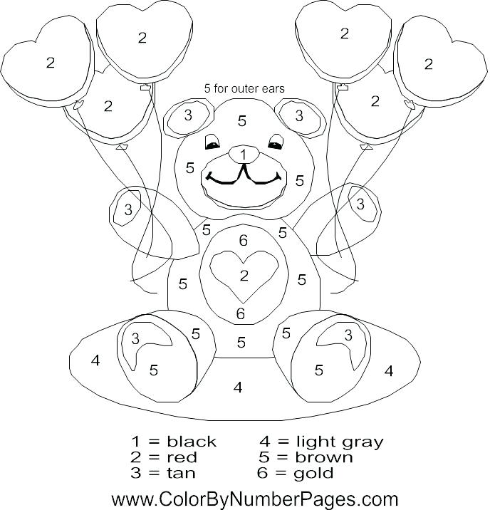 688x716 Valentine Color By Number Give The Best Coloring Pages Color By