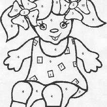 220x220 Color By Number Coloring Pages