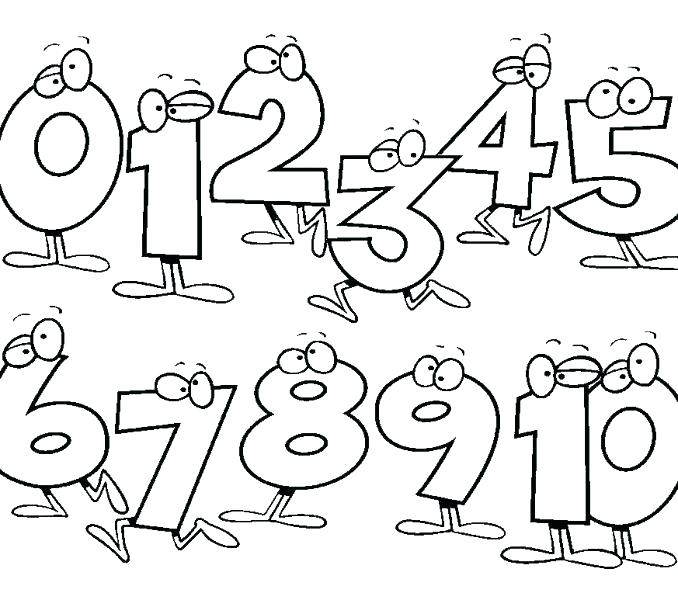 678x600 Coloring Pages By Number Coloring Pages Numbers Numbers Coloring