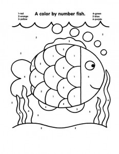232x300 Free Color By Number Pages Printable Coloring Image