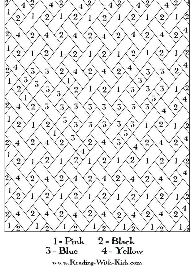 630x864 Number Coloring Pages Color By Number Letter W Number Coloring