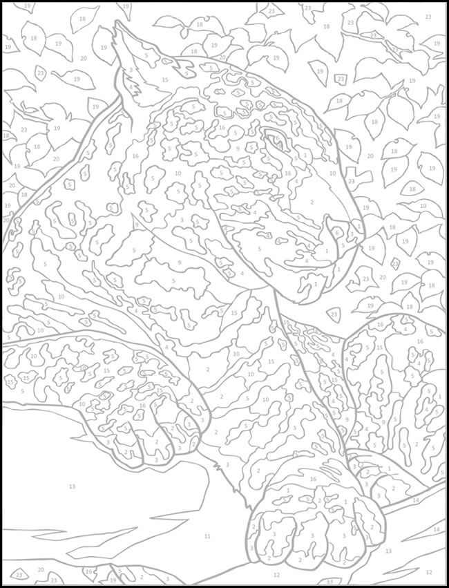 Number Coloring Pages For Adults