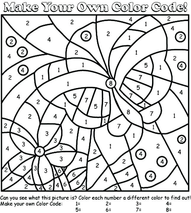 645x719 Free Coloring Pages To Print Butterfly Color By Number Coloring