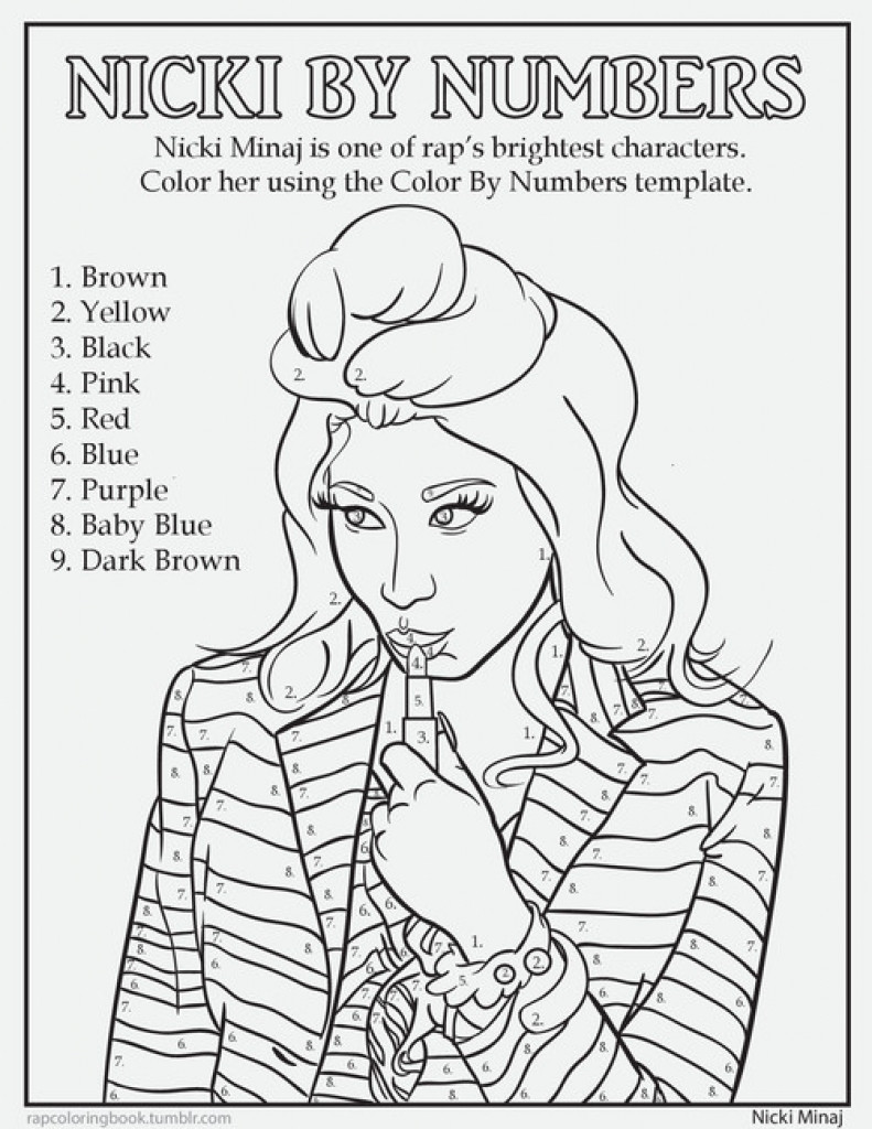 791x1024 Number Coloring Pages For Adults