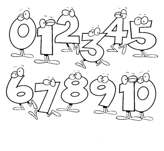 550x504 Number 1 To Color Number One Coloring Page Activities Color Number