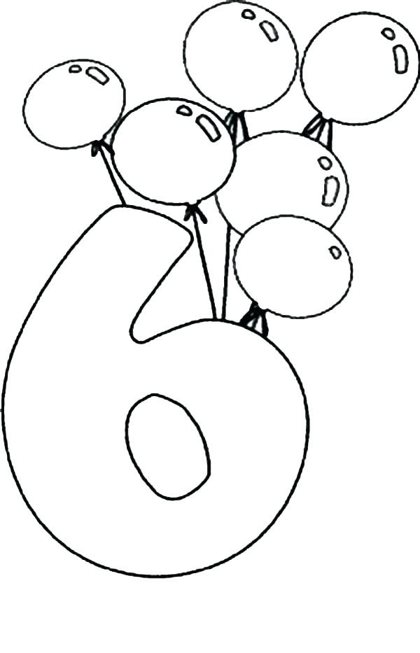 600x933 Number 6 Coloring Page Ideas About Preschool Number Crafts