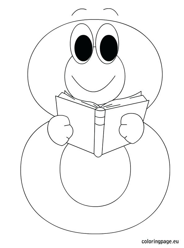 595x804 Number 8 Coloring Page Stars Coloring Number 8 Stars Coloring Page