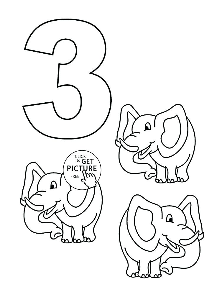 736x1034 Number 3 Coloring Page Printable Coloring Image Number 3 Coloring