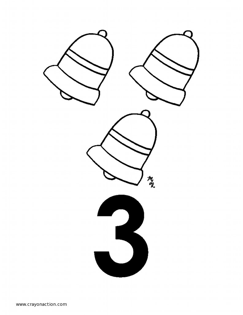 792x1025 Number 3 Coloring Page