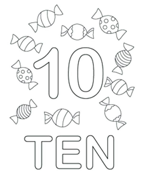 600x768 Extraordinary Number 10 Coloring Page Download Number Coloring